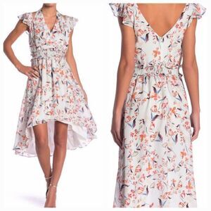 🔺️NWT Anthropologie Adelyn Rae Tiffany Asymmetric Hi-Low Dress Small